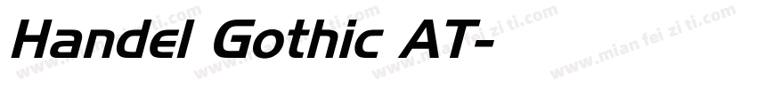 Handel Gothic AT字体转换